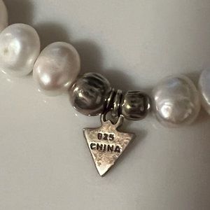 New fresh Perl with 925 Silver bracelet pendant
